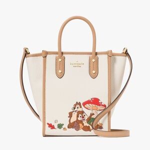 NWT! Disney X Kate Spade Chip N Dale
Mini Leather Tote Crossbody